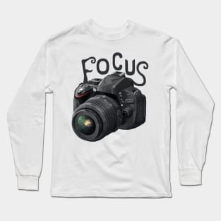 Focus Camera Motivation Long Sleeve T-Shirt